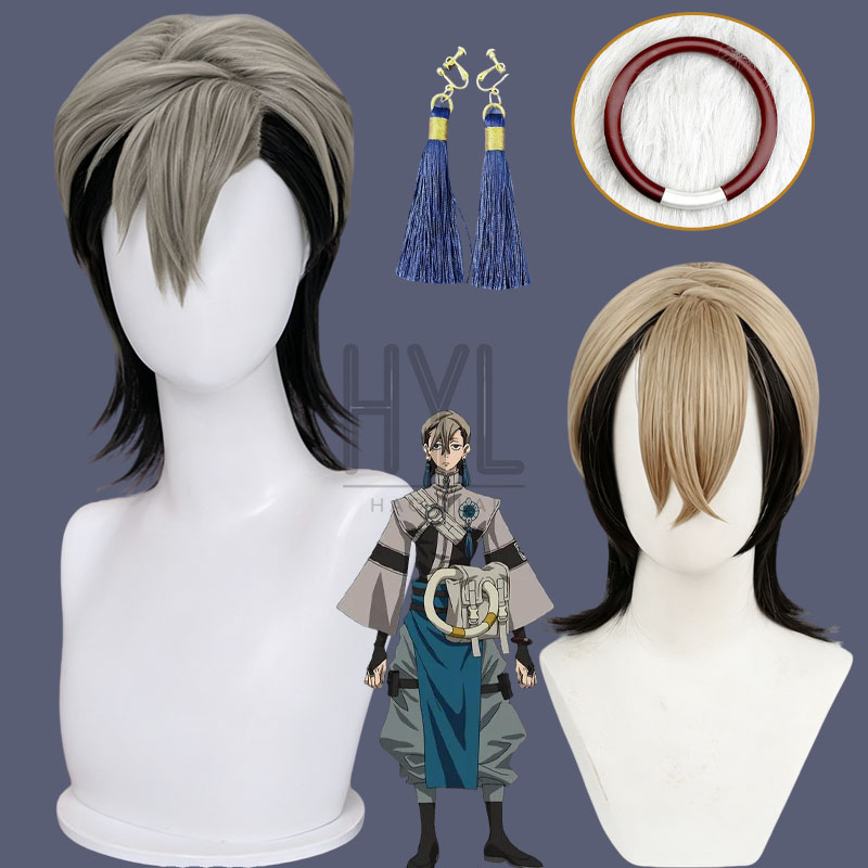 Men Accessories Earrings - Parrucca Cosplay Anime Gachiakuta Zanka Nijiku,