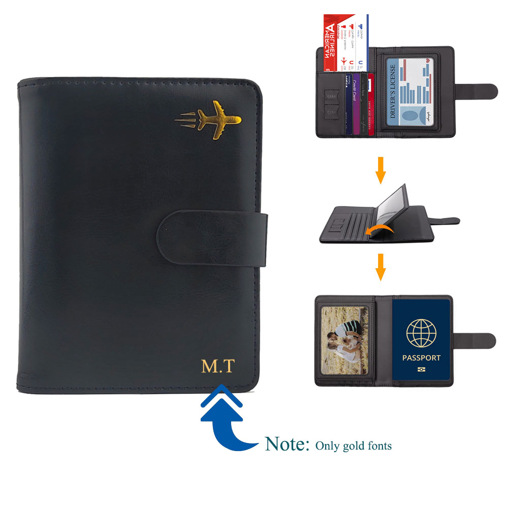 Men'S Accessories Premium - Custodia per porta passaporto in pelle