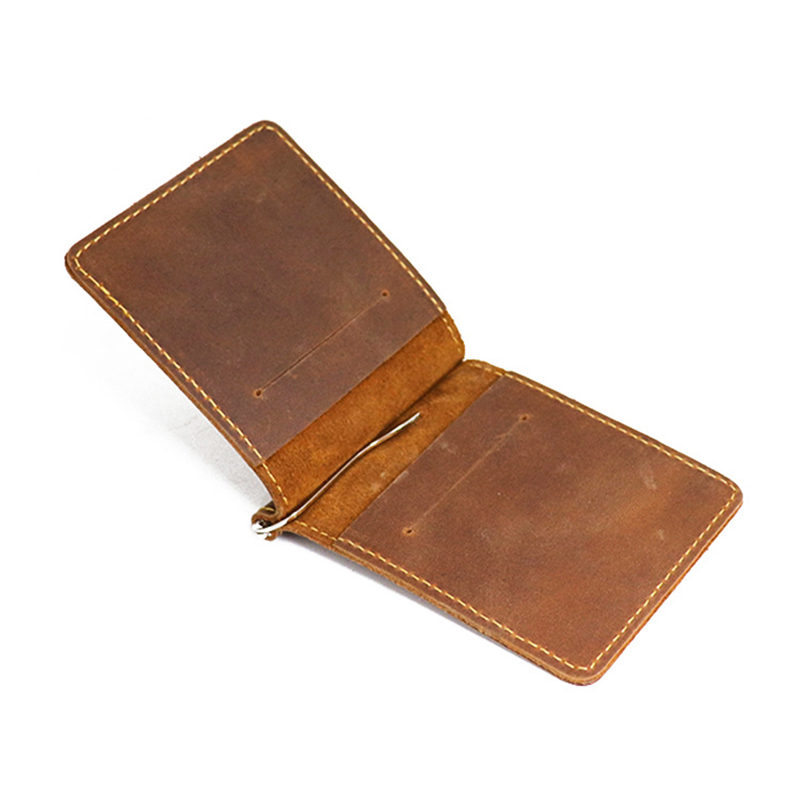 Money Clip Slim - Fatti a mano del Cuoio Genuino