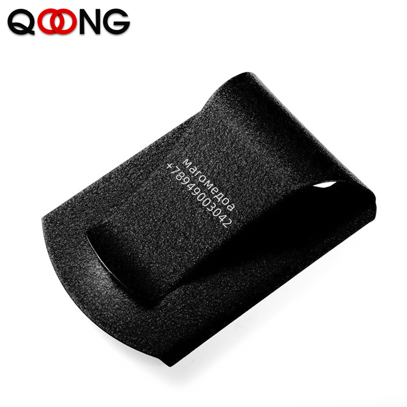 Money Clip Slim - QOONG Lettering Personalizzato In Acciaio Inox