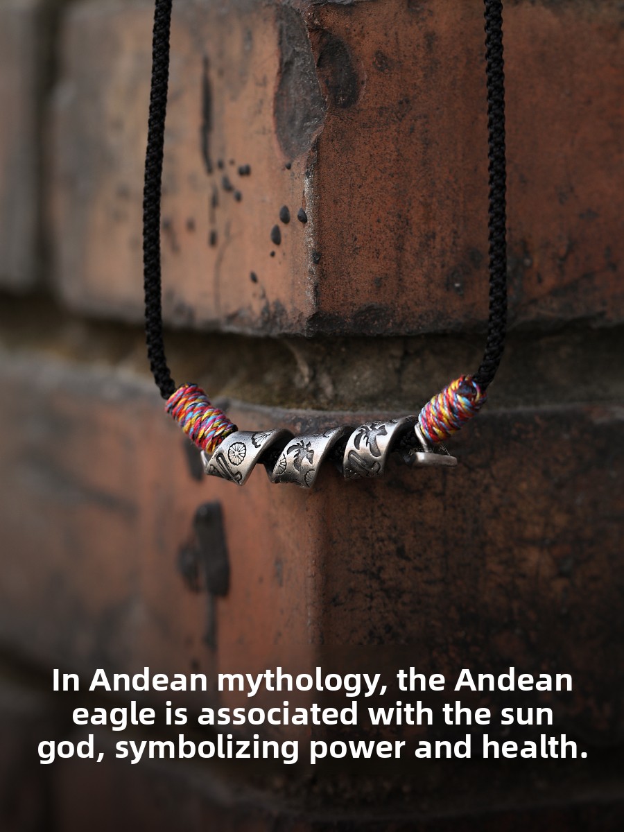 Men'S Accessories High End - Collana in Argento 'Andes Spirit' dal