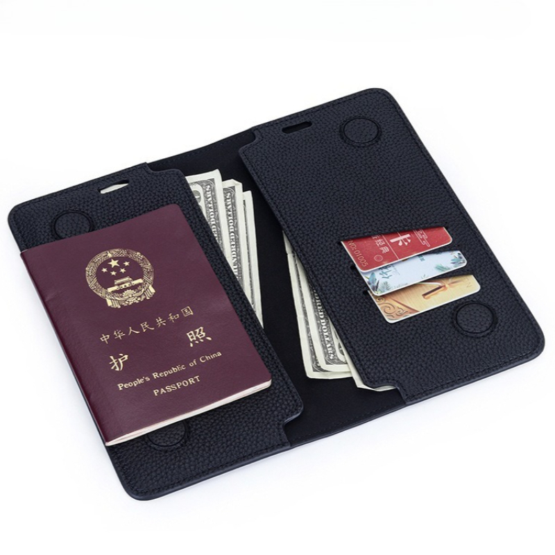 Men'S Minimalist Accessories - Portafoglio Minimalista Sottile per Passaporto in