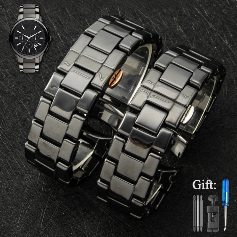 Men'S Accessories Armani - Cinturino per orologio in ceramica Per