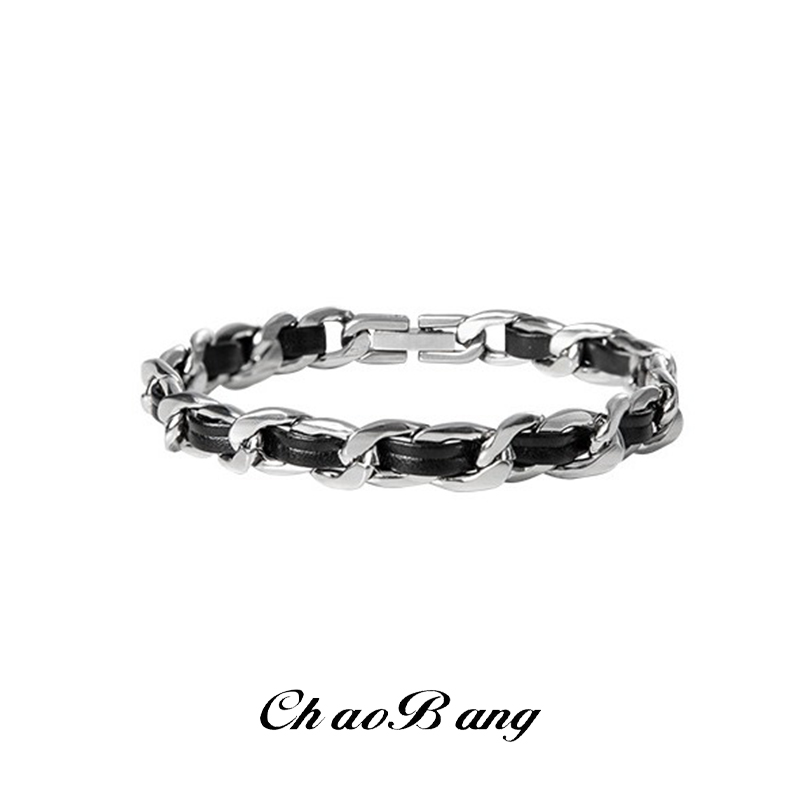 Men'S Accessories High End - Bracciale Trendy in Acciaio al Titanio
