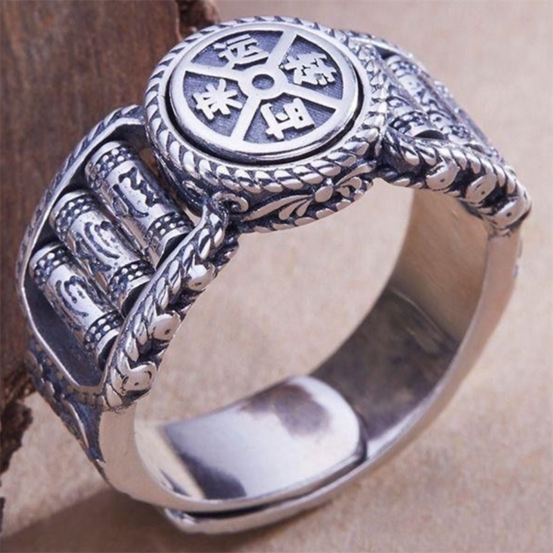 Men Accessories Ethnic - Anello con perline del Mantra dei