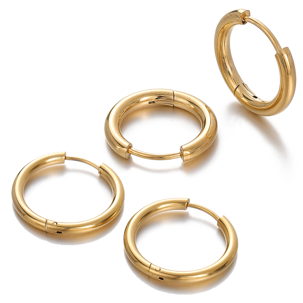 Men Accessories Earrings - 2 pezzi di orecchini a cerchio