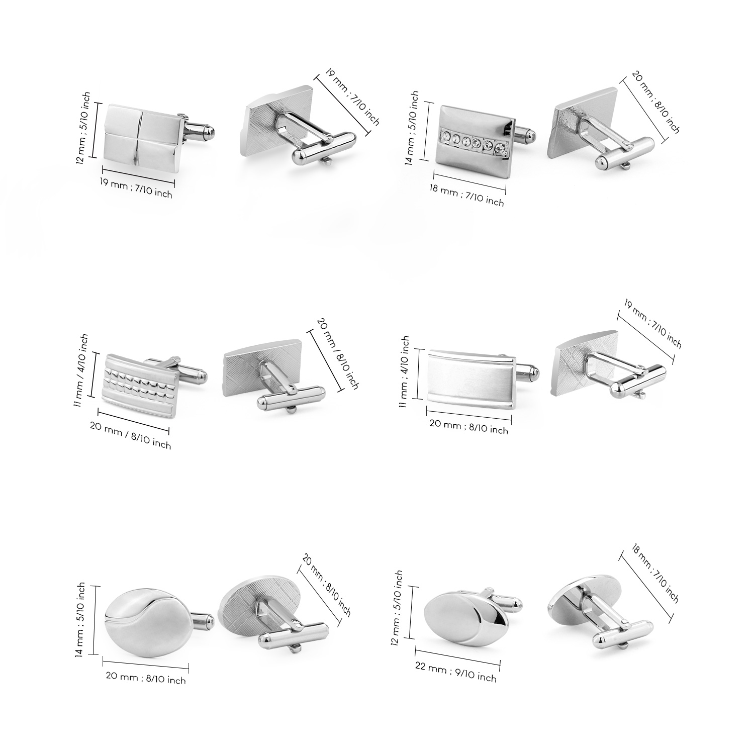 1 paio di gemelli per accessor - Men'S Minimalist Accessories recensione e prezzo