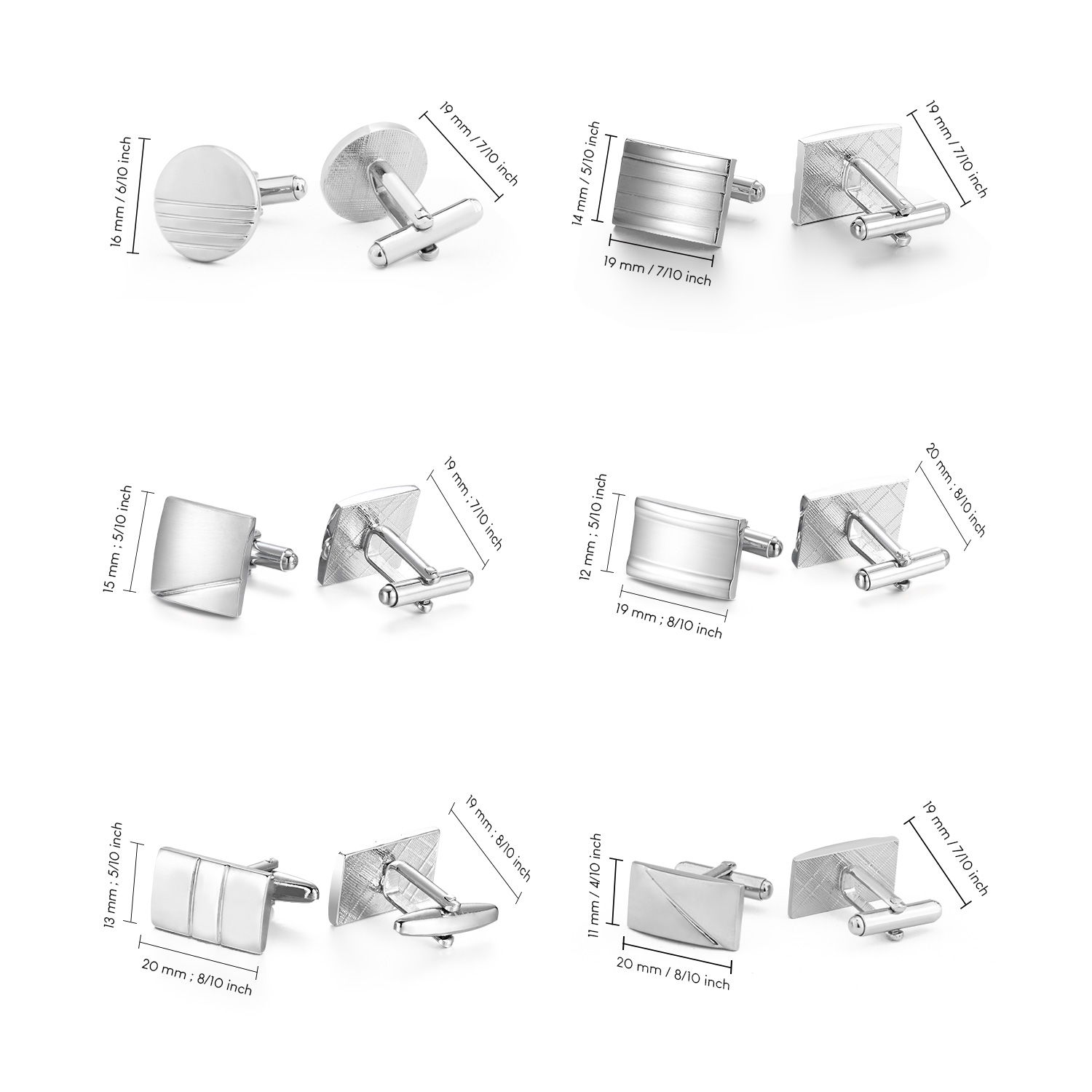 1 paio di gemelli per accessor - Men'S Minimalist Accessories recensione e prezzo