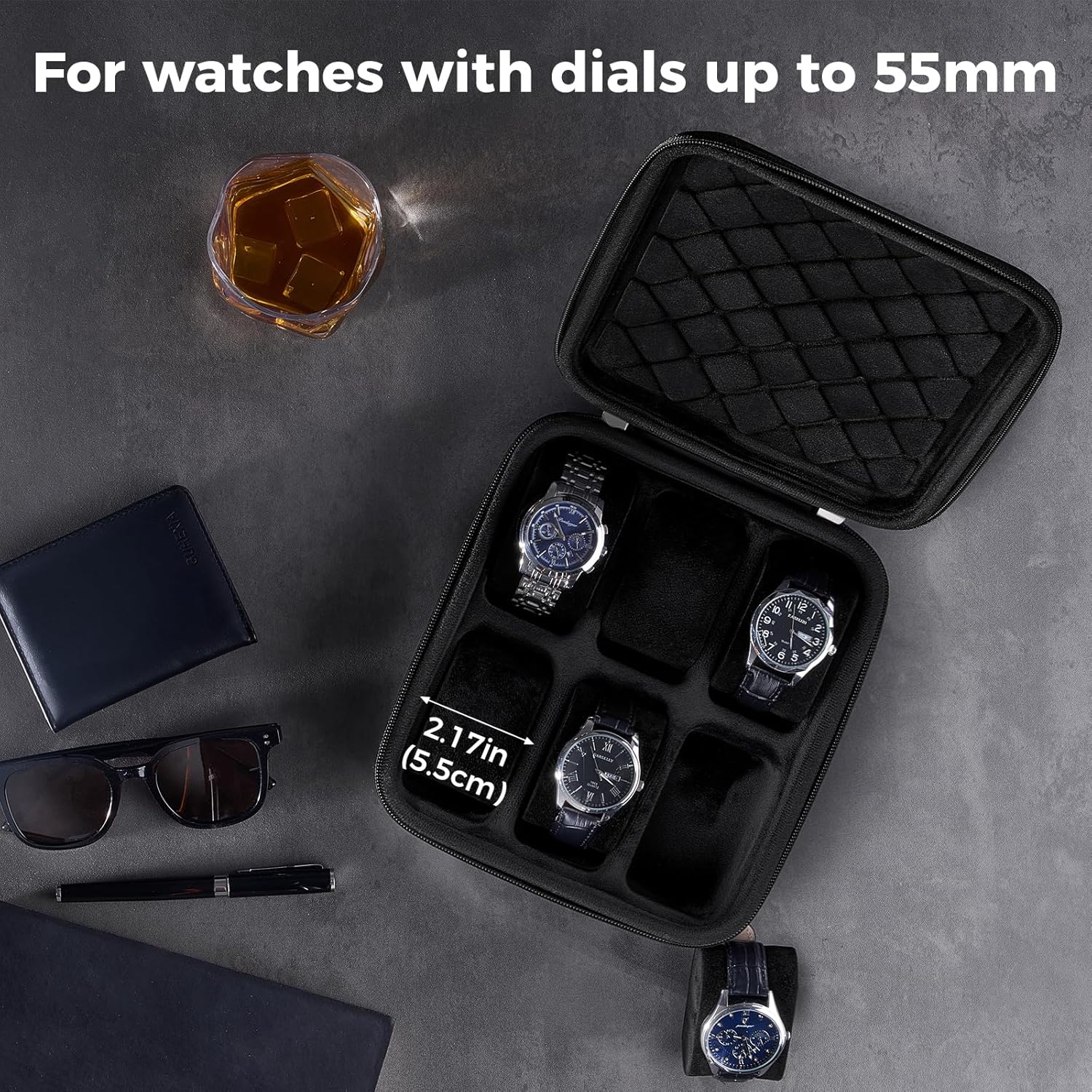 Custodia da viaggio per orolog - Men'S Accessories Watches recensione e prezzo