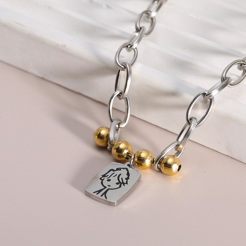 Collana con Ciondolo Quadrato  - Men'S Accessories High End recensione e prezzo