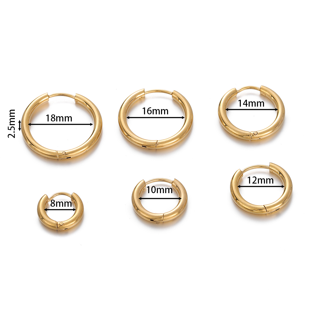 2 pezzi di orecchini a cerchio - Men Accessories Earrings recensione e prezzo