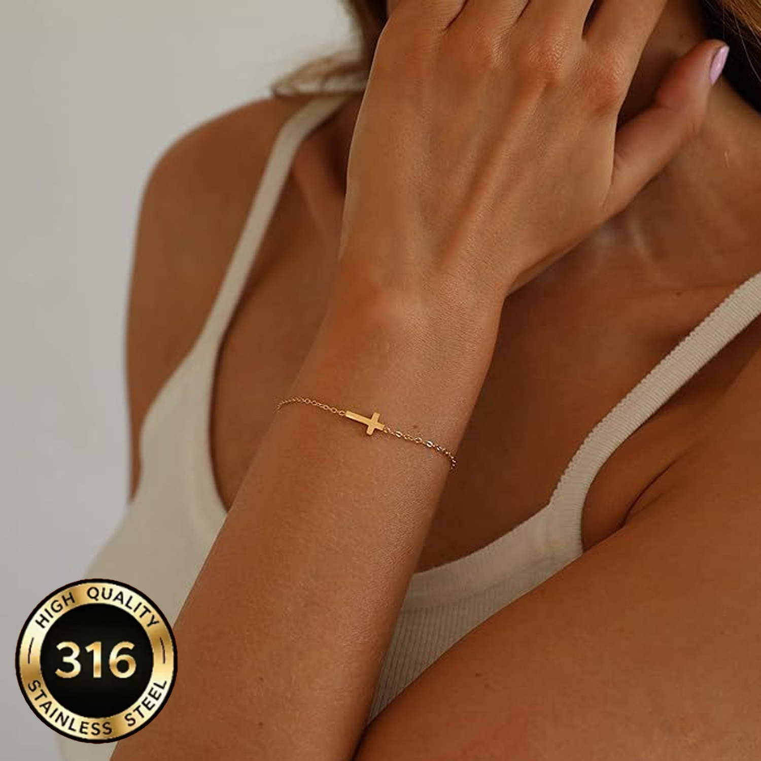 Bracciale a croce semplice ed  - Men'S Accessories High End recensione e prezzo