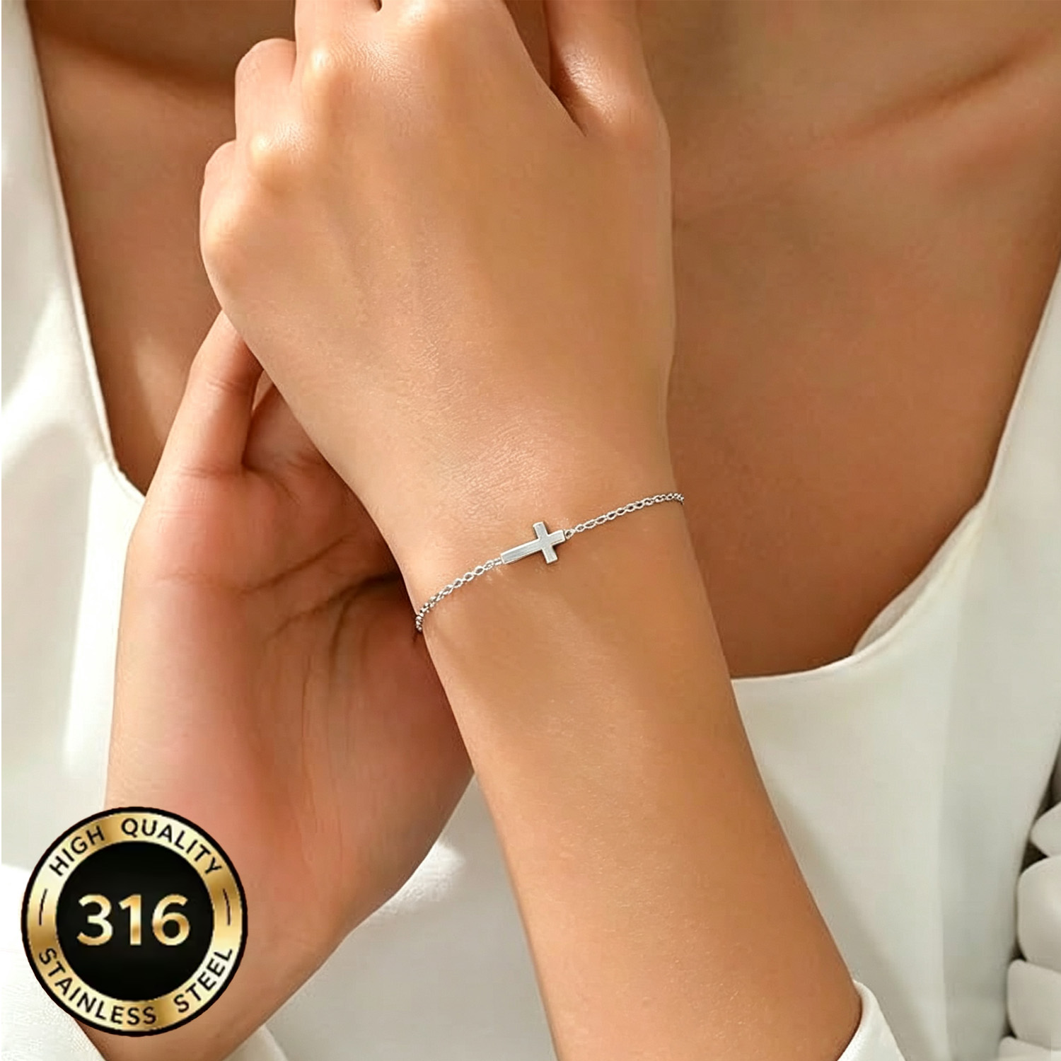 Bracciale a croce semplice ed  - Men'S Accessories High End recensione e prezzo